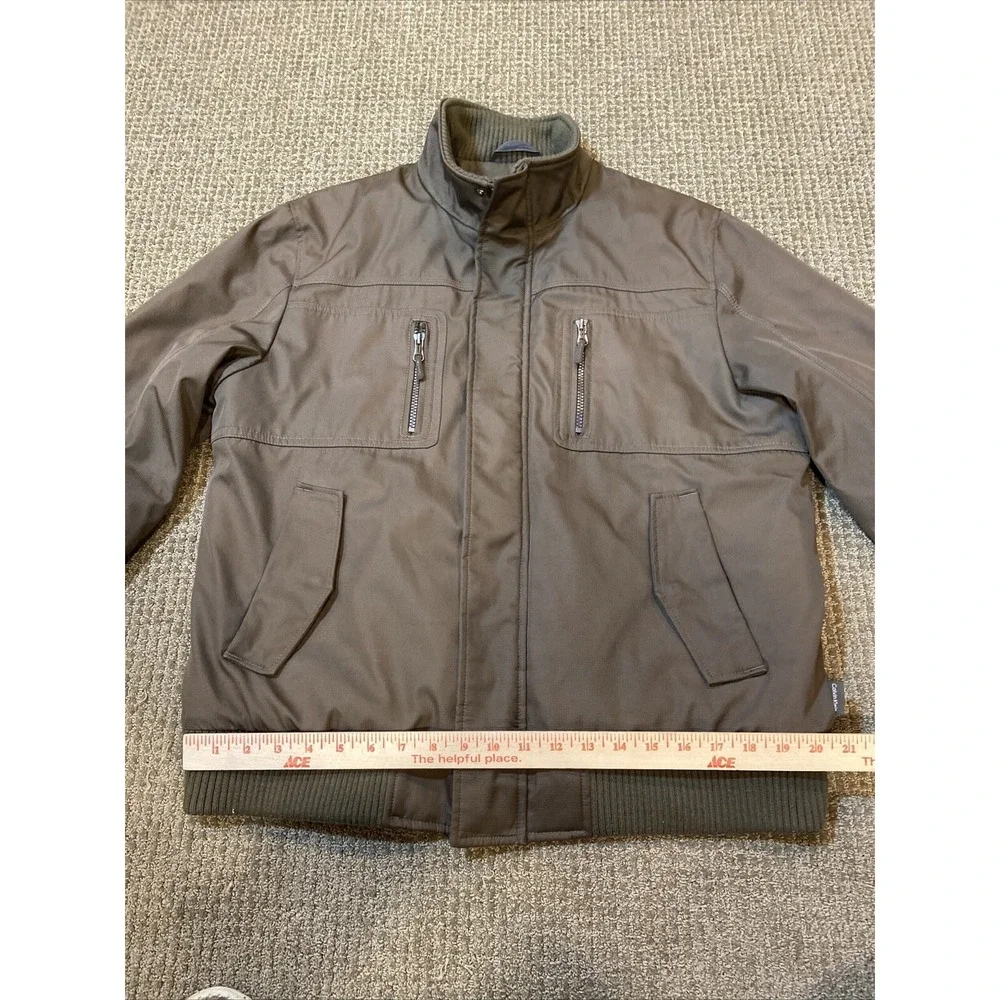 Calvin Klein Mens Ski Bomber Jacket Medium Brown - Picture 15 of 16